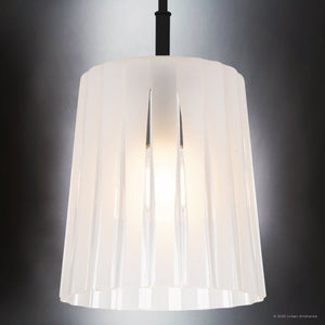 Urban Ambiance - Pendant - UQL6440 Transitional Indoor Pendant, 15.25''H x 10.00''W x 10.00''Dep, Matte Black Finish, Wylie Collection - 