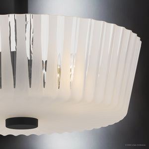 Urban Ambiance - Ceiling Light - UQL6441 Transitional Indoor Ceiling Light, 10.50''H x 16.00''W x 16.00''Dep, Matte Black Finish, Wylie Collection - 
