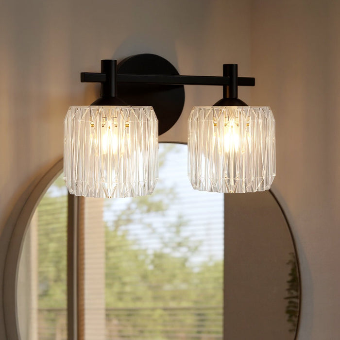 UQL6481 Contemporary Indoor Bath Light, 7.75''H x 13.50''W x 7.00''Dep, Matte Black Finish, Keller Collection