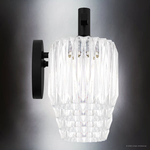 Urban Ambiance - Bath Light - UQL6485 Contemporary Indoor Bath Light, 7.75''H x 29.75''W x 7.00''Dep, Matte Black Finish, Keller Collection - 