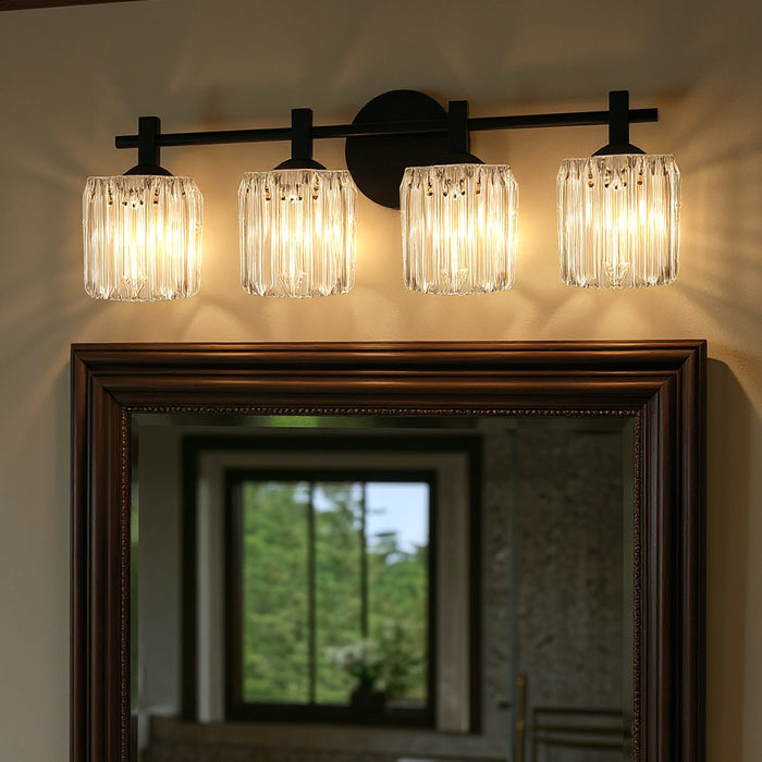 UQL6485 Contemporary Indoor Bath Light, 7.75''H x 29.75''W x 7.00''Dep, Matte Black Finish, Keller Collection
