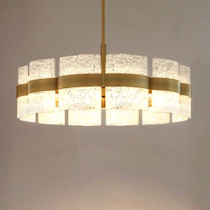 Urban Ambiance - Pendant - UQL6503 Contemporary Indoor Pendant, 12.00''H x 30.00''W x 30.00''Dep, Soft Gold Finish, Apex Collection - 