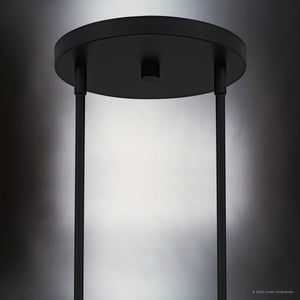 Urban Ambiance - Chandelier - UQL6551 Transitional Indoor Chandelier, 23.75''H x 36.00''W x 36.00''Dep, Matte Black Finish, Linden Collection - 
