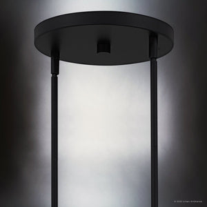 Urban Ambiance - Chandelier - UQL6552 Transitional Indoor Chandelier, 34.75''H x 48.00''W x 48.00''Dep, Matte Black Finish, Linden Collection - 