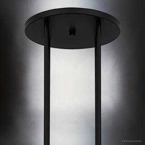 Urban Ambiance - Chandelier - UQL6561 Transitional Indoor Chandelier, 9.75''H x 50.00''W x 50.00''Dep, Matte Black Finish, Sumter Collection - 