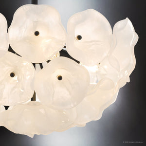 Urban Ambiance - Ceiling Light - UQL6661 Glam Indoor Ceiling Light, 15''H x 18.75''W x 18.75''Dep, Matte Black Finish, Foxleigh Collection - 