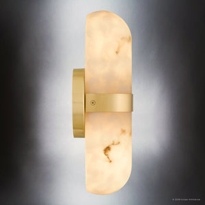 Urban Ambiance - Wall Sconce - UQL6700 Modern Indoor Wall Sconce, 12.5''H x 4.75''W x 4''Dep, Brushed Gold Finish, Varford Collection - 