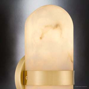 Urban Ambiance - Wall Sconce - UQL6700 Modern Indoor Wall Sconce, 12.5''H x 4.75''W x 4''Dep, Brushed Gold Finish, Varford Collection - 