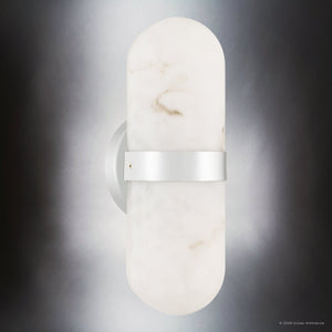 Urban Ambiance - Wall Sconce - UQL6701 Modern Indoor Wall Sconce, 12.5''H x 4.75''W x 4''Dep, Polished Chrome Finish, Varford Collection - 