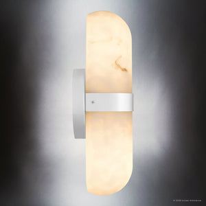 Urban Ambiance - Wall Sconce - UQL6701 Modern Indoor Wall Sconce, 12.5''H x 4.75''W x 4''Dep, Polished Chrome Finish, Varford Collection - 