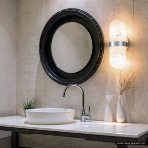 Urban Ambiance - Wall Sconce - UQL6701 Modern Indoor Wall Sconce, 12.5''H x 4.75''W x 4''Dep, Polished Chrome Finish, Varford Collection - 