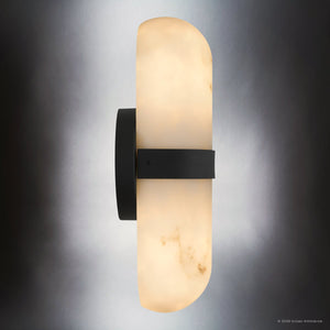 Urban Ambiance - Wall Sconce - UQL6702 Modern Indoor Wall Sconce, 12.5''H x 4.75''W x 4''Dep, Matte Black Finish, Varford Collection - 