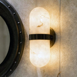 Urban Ambiance - Wall Sconce - UQL6702 Modern Indoor Wall Sconce, 12.5''H x 4.75''W x 4''Dep, Matte Black Finish, Varford Collection - 