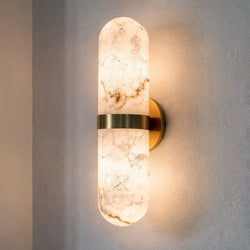 Urban Ambiance - Wall Sconce - UQL6703 Modern Indoor Wall Sconce, 18''H x 4.75''W x 4''Dep, Brushed Gold Finish, Varford Collection - 