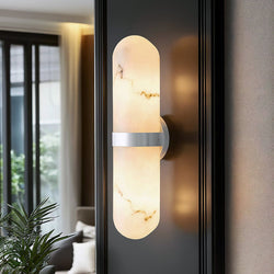 Urban Ambiance - Wall Sconce - UQL6704 Modern Indoor Wall Sconce, 18''H x 4.75''W x 4''Dep, Polished Chrome Finish, Varford Collection - 