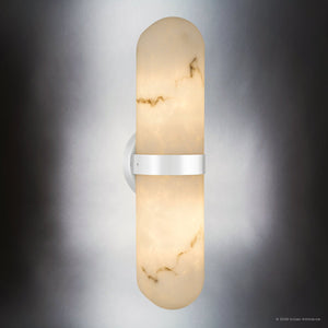 Urban Ambiance - Wall Sconce - UQL6704 Modern Indoor Wall Sconce, 18''H x 4.75''W x 4''Dep, Polished Chrome Finish, Varford Collection - 