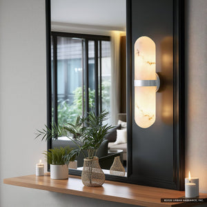 Urban Ambiance - Wall Sconce - UQL6704 Modern Indoor Wall Sconce, 18''H x 4.75''W x 4''Dep, Polished Chrome Finish, Varford Collection - 