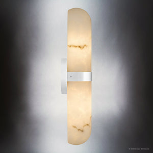 Urban Ambiance - Wall Sconce - UQL6704 Modern Indoor Wall Sconce, 18''H x 4.75''W x 4''Dep, Polished Chrome Finish, Varford Collection - 