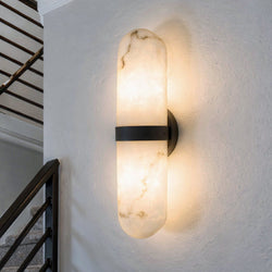 Urban Ambiance - Wall Sconce - UQL6705 Modern Indoor Wall Sconce, 18''H x 4.75''W x 4''Dep, Matte Black Finish, Varford Collection - 