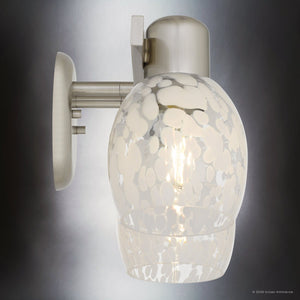 Urban Ambiance - Bath Light - UQL6870 Contemporary Indoor Bath Light, 7.25''H x 16''W x 6.5''Dep, Brushed Nickel Finish, Yarcombe Collection - 