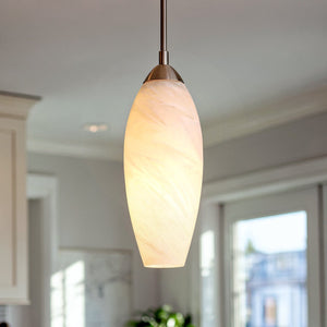 Urban Ambiance - Pendant - UQL6930 Contemporary Indoor Pendant, 13.75''H x 5''W x 5''Dep, Brushed Nickel Finish, Starmere Collection - 