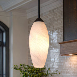 Urban Ambiance - Pendant - UQL6932 Contemporary Indoor Pendant, 13.75''H x 5''W x 5''Dep, Matte Black Finish, Starmere Collection - 