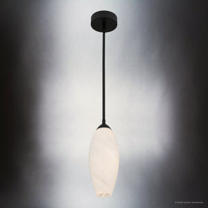 Urban Ambiance - Pendant - UQL6932 Contemporary Indoor Pendant, 13.75''H x 5''W x 5''Dep, Matte Black Finish, Starmere Collection - 