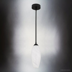 Urban Ambiance - Pendant - UQL6932 Contemporary Indoor Pendant, 13.75''H x 5''W x 5''Dep, Matte Black Finish, Starmere Collection - 