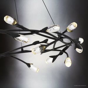 Urban Ambiance - Pendant - UQL6943 Glam Indoor Pendant, 8.5''H x 32''W x 32''Dep, Matte Black Finish, Netherby Collection - 