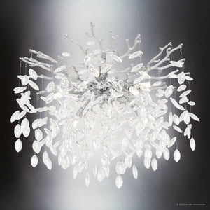 Urban Ambiance - Ceiling Light - UQL6971 Glam Indoor Ceiling Light, 17.75''H x 26''W x 26''Dep, Polished Chrome Finish, Quillstead Collection - 