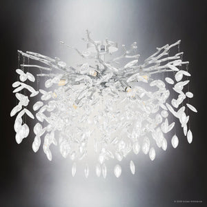 Urban Ambiance - Ceiling Light - UQL6971 Glam Indoor Ceiling Light, 17.75''H x 26''W x 26''Dep, Polished Chrome Finish, Quillstead Collection - 