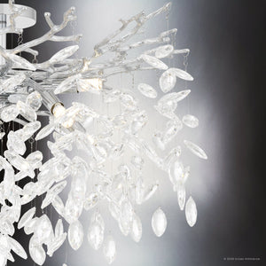 Urban Ambiance - Ceiling Light - UQL6971 Glam Indoor Ceiling Light, 17.75''H x 26''W x 26''Dep, Polished Chrome Finish, Quillstead Collection - 