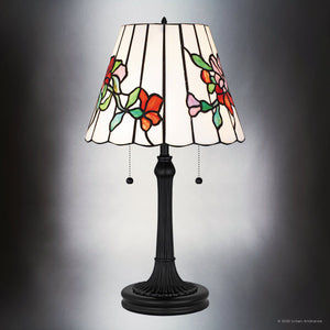 Urban Ambiance - Table Lamp - UQL7270 Craftsman Indoor Table Lamp, 23.25''H x 13.00''W x 13.00''Dep, Matte Black Finish, Coppell Collection - 