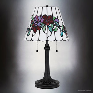 Urban Ambiance - Table Lamp - UQL7270 Craftsman Indoor Table Lamp, 23.25''H x 13.00''W x 13.00''Dep, Matte Black Finish, Coppell Collection - 