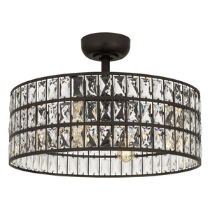 Urban Ambiance - Ceiling Fan - UQL9071 Glam Indoor Ceiling Fan, 10.25''H x 22.50''W x 22.50''D, Western Bronze Finish, Bendigo Collection - 