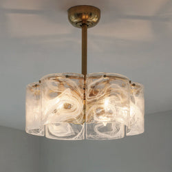 Urban Ambiance - Ceiling Fan - UQL9180 Glam Indoor Ceiling Fan, 10''H x 21.75''W x 21.75''Dep, Brushed Gold Finish, Mornley Collection - 