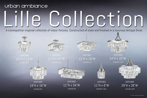 Urban Ambiance presents the UHP2461 Crystal Pendant, 11-1/4