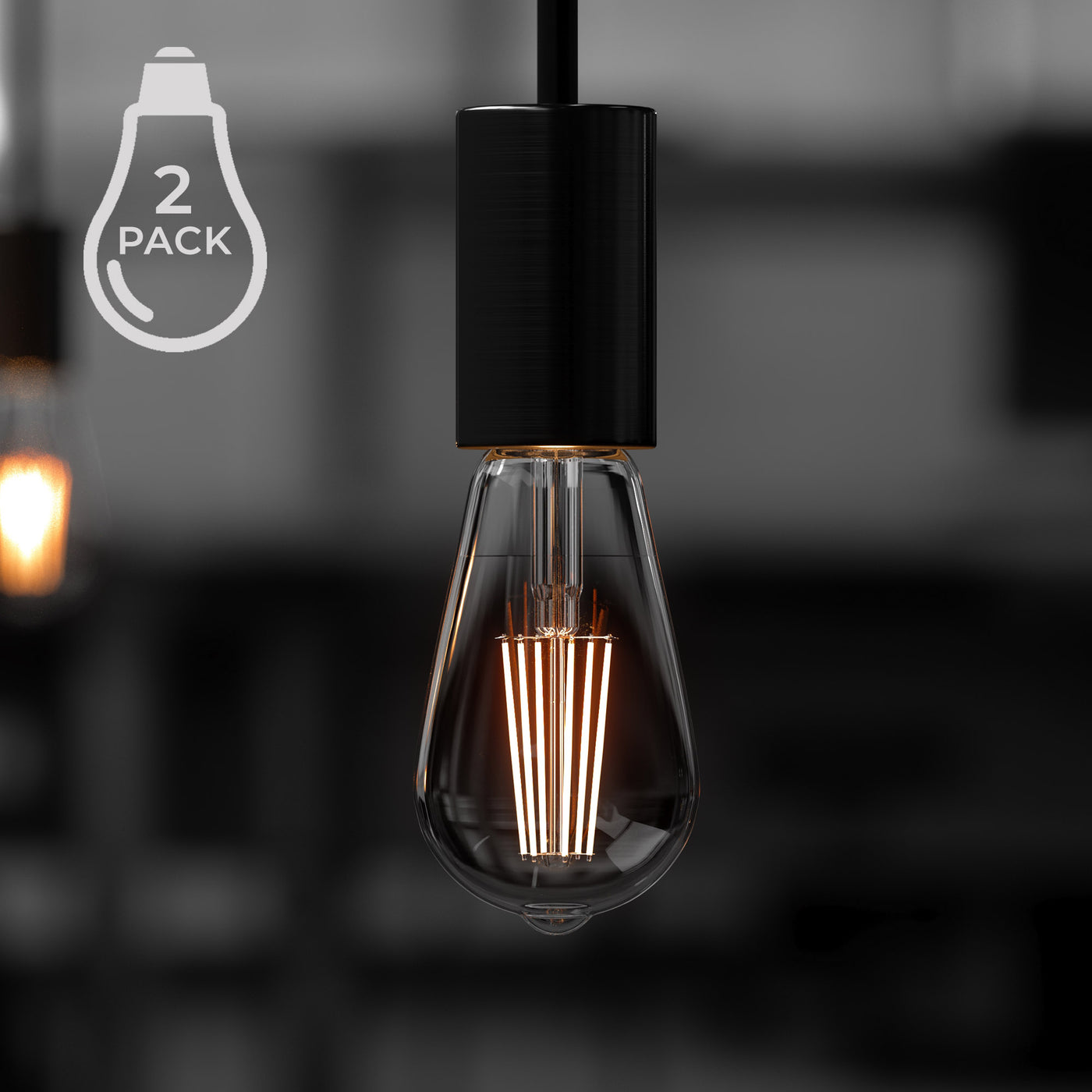 UBB2091 Luxury LED Bulbs 60W Equivalent Vintage Edison Style