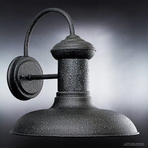 An UHP1028 Industrial Chic Outdoor Wall Light, 12.375