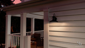 An Urban Ambiance UHP1028 Industrial Chic Chic Outdoor Wall Light, 12.375