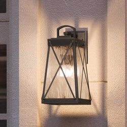 An UHP1052 English Tudor Outdoor Wall Light with a luxurious lighting fixture.