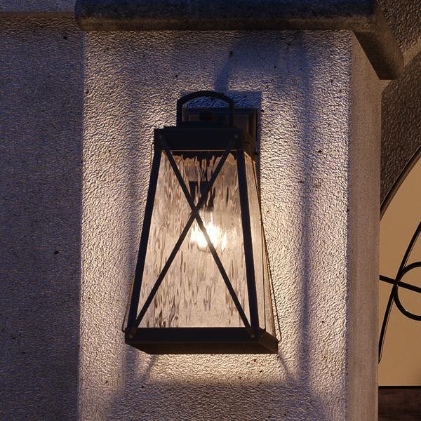 UHP1054 English Tudor Outdoor Wall Light, 19-1/4"H x 10-1/2"W, Olde Bronze Finish, Saint Paul Collection