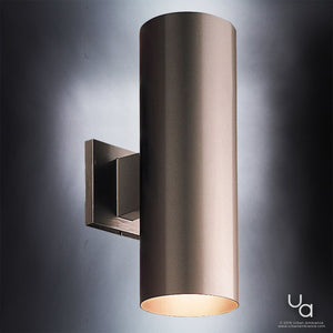 A UHP1060 Contemporary Outdoor Wall Lamp with a cylinder shape, 14