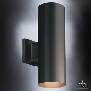 A unique outdoor lighting fixture with a luxury Midnight Black finish from the Urban Ambiance UHP1062 Hollywood Collection.