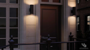 A beautiful UHP1062 Contemporary Outdoor Wall Light, 14