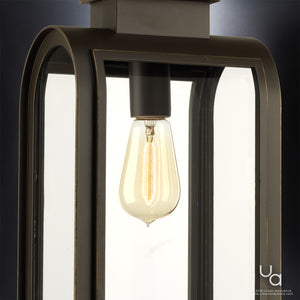 A Beautiful Urban Ambiance luxury lighting fixture with a glass bulb.