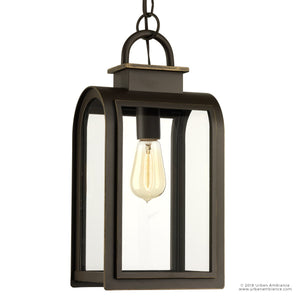 An UHP1104 Art Deco Deco Outdoor Pendant Light, 16