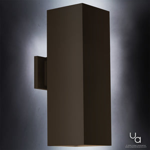A unique lighting fixture: UHP1111 Minimalist Outdoor Wall Light, 18