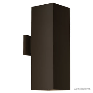 A beautiful outdoor wall lamp in dark brown, part of the unique and beautiful Madrid Collection by Urban Ambiance.