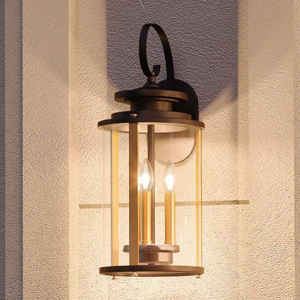 UHP1120 Rustic Outdoor Wall Light, 19.25"H x 8"W, Olde Bronze Finish, Plymouth Collection